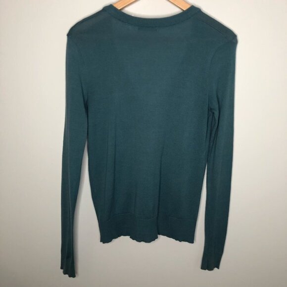 URBAN Outfitters  BDG Teal Button Up Grandpa Cardigan Size Small - Picture 6 of 6